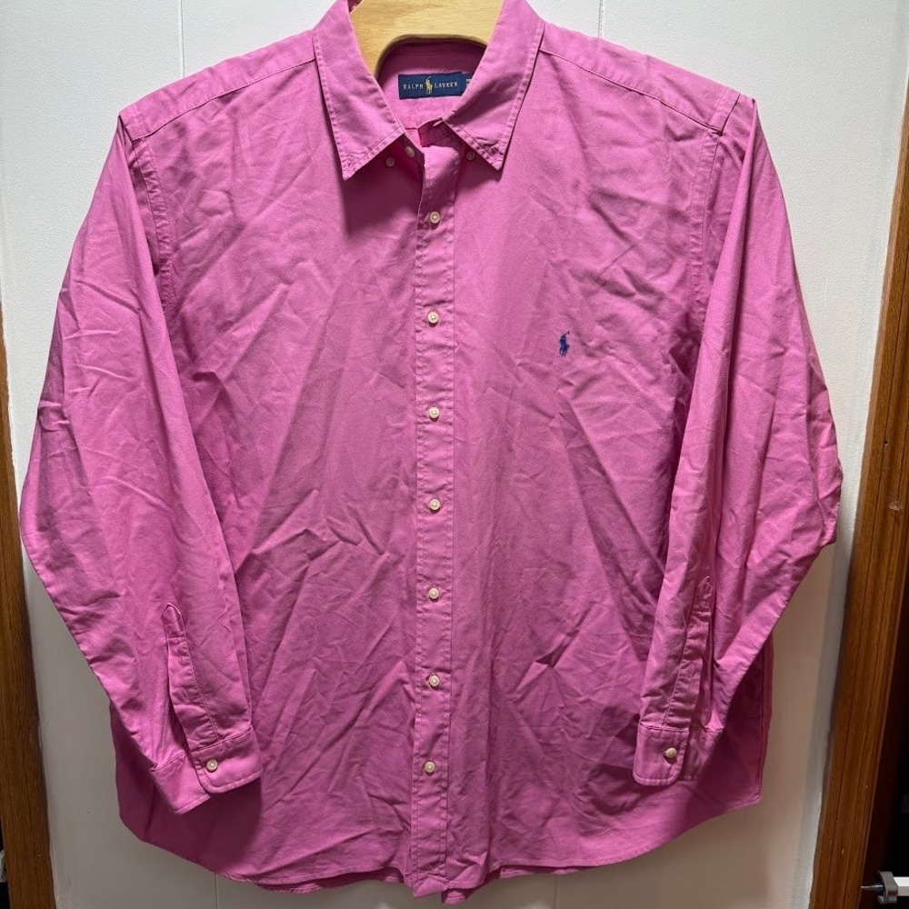 Ralph Lauren Pink Long Sleeve Button-Down Shirt